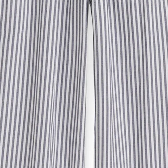 Alex Mill Riley Striped Cotton Wide Leg Pants Blue White XS - Picture 4 of 9